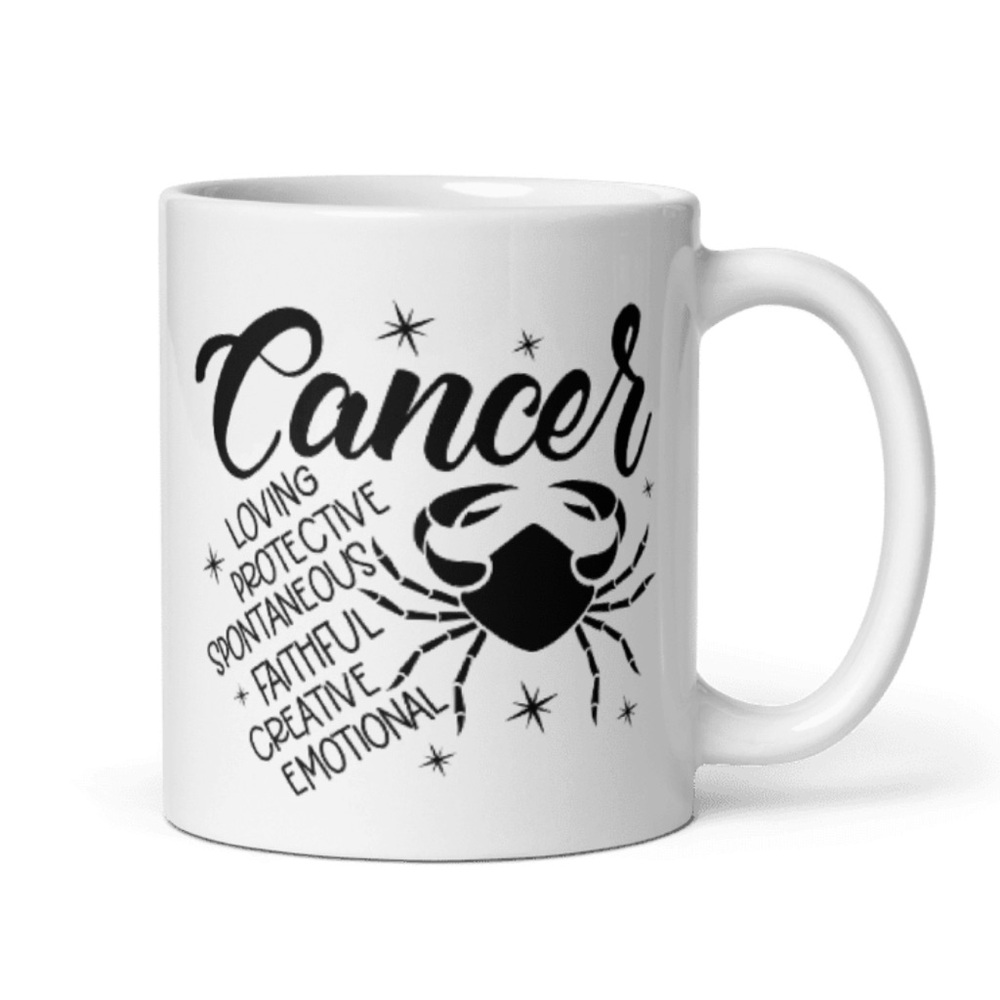 Custom Graphic “Zodiac” Mug - 11oz Ceramic Drinkware - Hand-Crafted